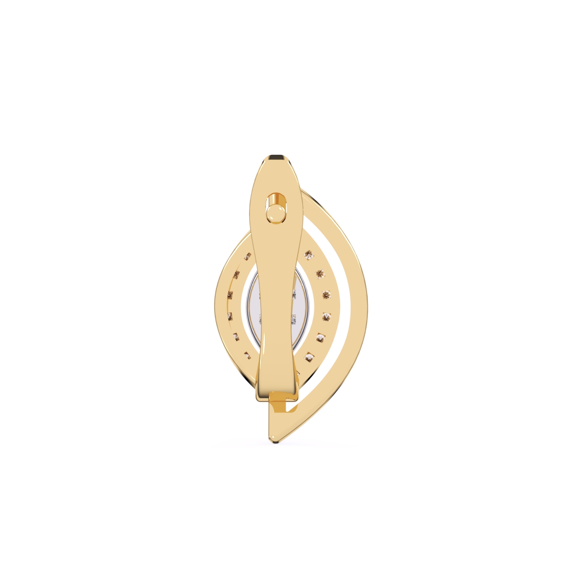 Trendy Leaf Style Cluster Hoop Earrings